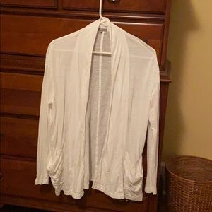 James Perse white cardigan